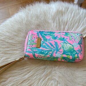 Colorful Floral Wristlet Wallet